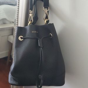 Furla Black bucket bag